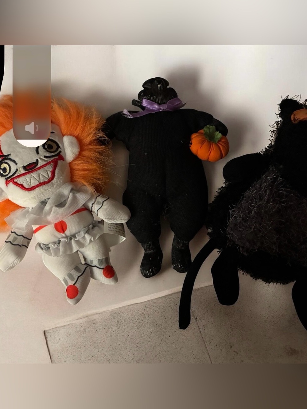 Plush Halloween decor
